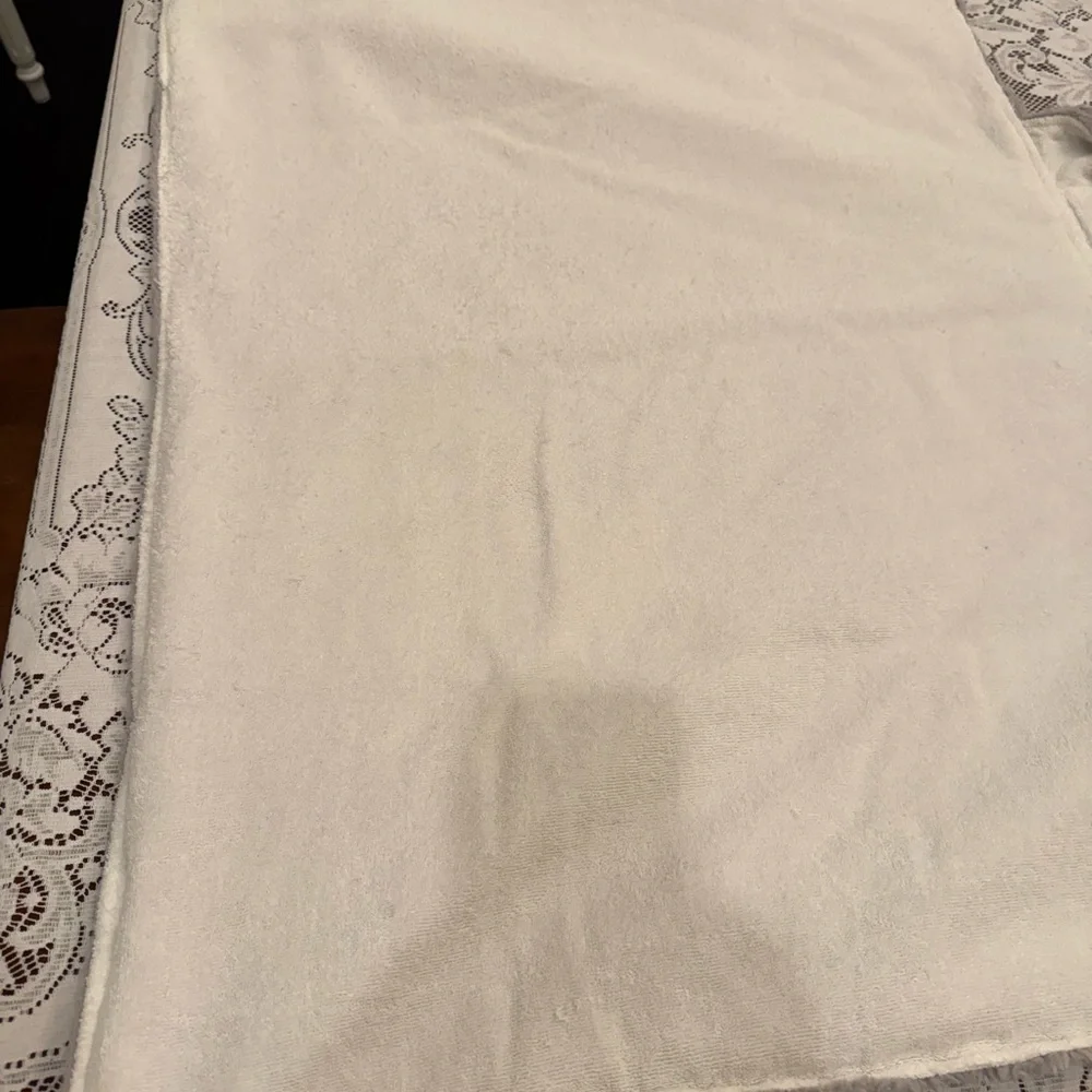 Pottery Barn Kids Elephant Faux Fur Hooded Baby Towel Gray Plush